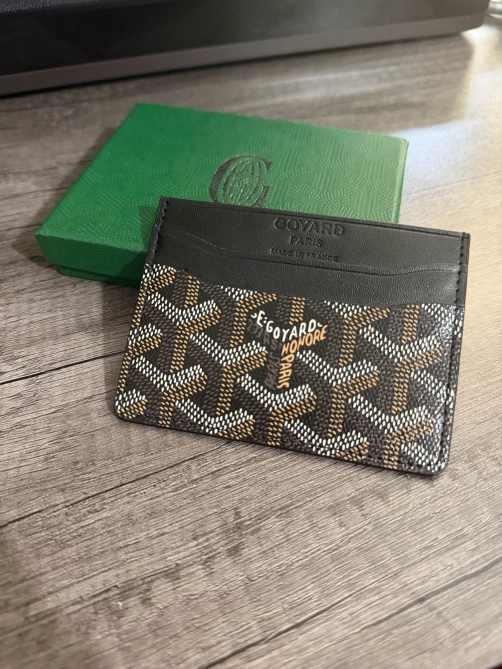 Goyard Black/Brown Card Holder